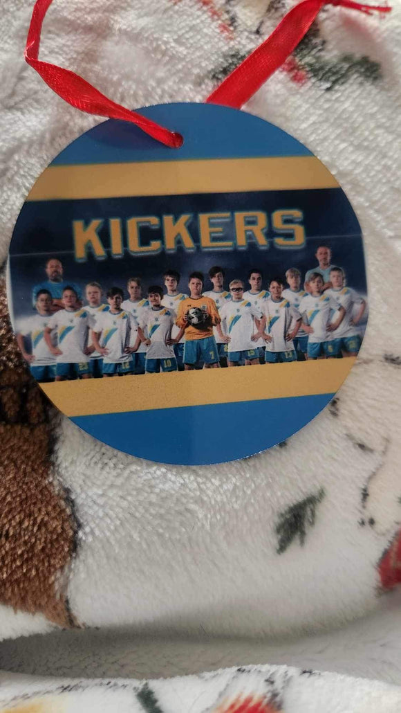 Kickers double sided ornament