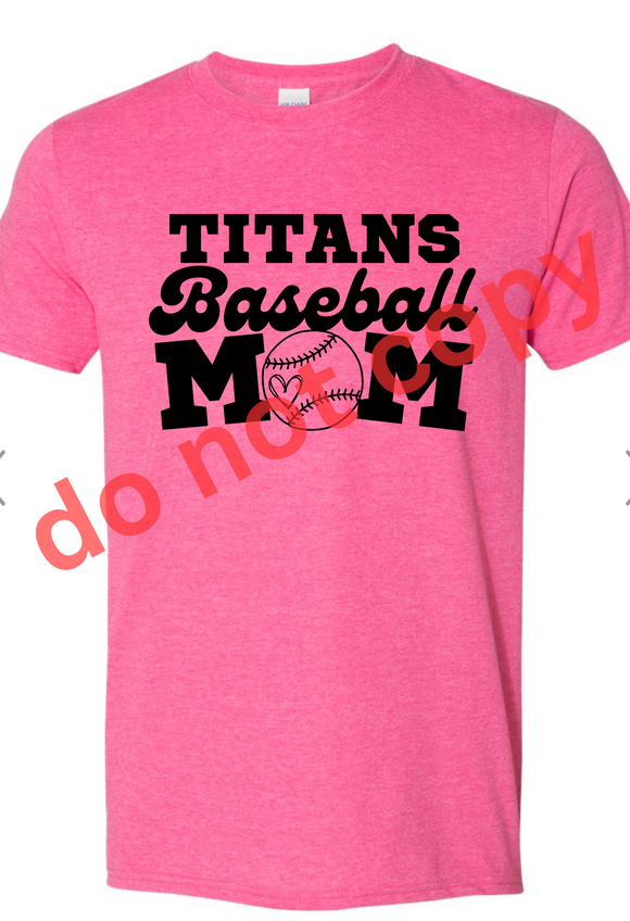 Titans baseball mom T-Shirt