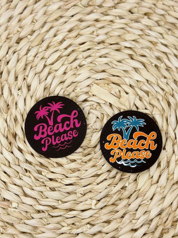 Beach please circle hat patch JUST THE PATCH
