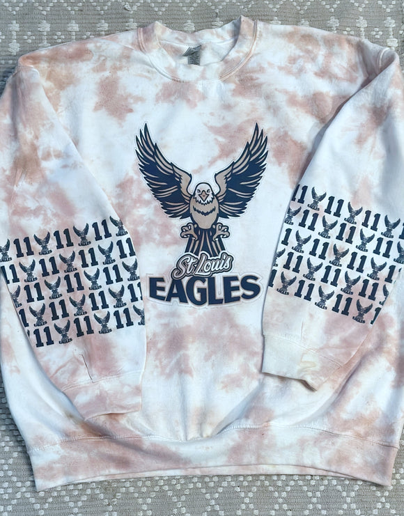Eagles Hockey tan dyed sweatshirt