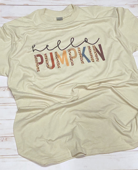 Hello pumpkin tee shirt