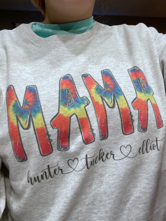MAMA name sweatshirt