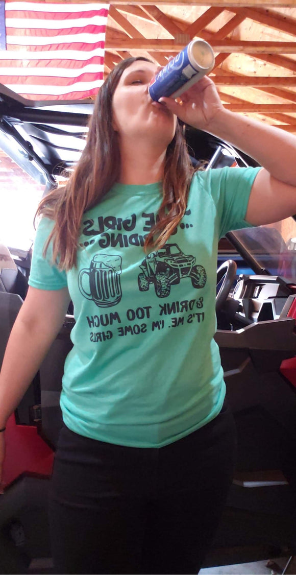 Some girls T Shirt, shown on Heather Seafoam