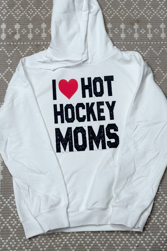 I ❤️ hot hockey moms hoodie