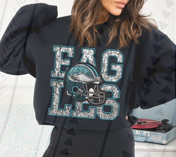 Faux sequins philly crewneck