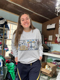 Sharks hockey banner crewneck sweatshirt