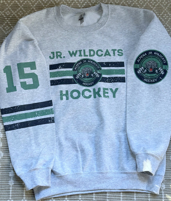 Wildcats retro ash grey sweatshirt