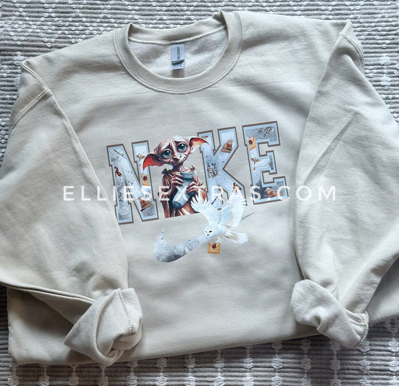 Owl delivery crewneck sweatshirt