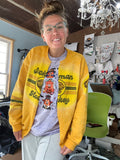 Cardigan cut Retro stl hockey grey sweatshirt
