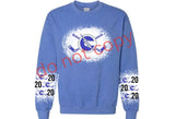 Chargers number sleeves sweatshirt