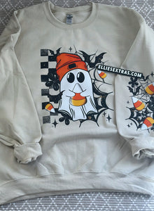 Candy corn ghost sweatshirt