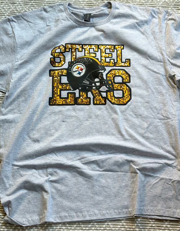 Faux sequins steelers T Shirt