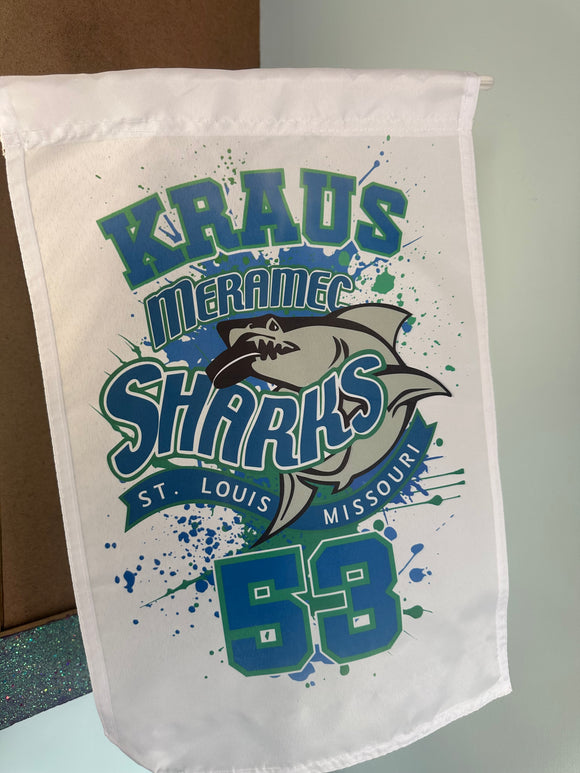 Splatter sharks flag