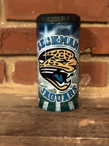 Jaguars football 4 in 1 coozie