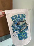 Splatter sharks flag