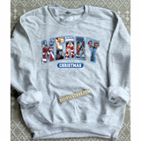 Merry Christmas pick your movie crewneck sweatshirt