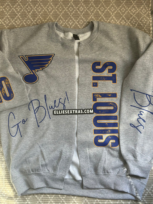 Cardigan cut stl hockey SPORT GREY sweatshirt