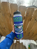 Sharks Custom wrapped valve top water bottle