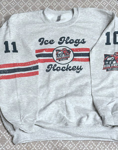 Ice hogs Hockey grey sweatshirt