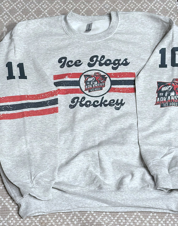 Ice hogs Hockey grey sweatshirt