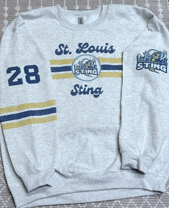 Retro st. Louis sting grey sweatshirt