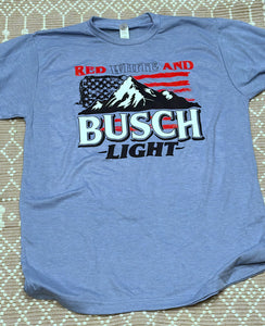 Red, white and busch light T-Shirt