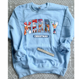 Merry Christmas pick your movie crewneck sweatshirt