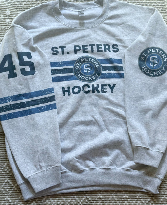 St. Peters retro ash grey sweatshirt