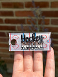 Hockey mom tumbler tag