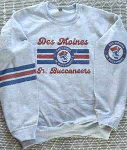 Jr Buccaneers retro ash grey sweatshirt