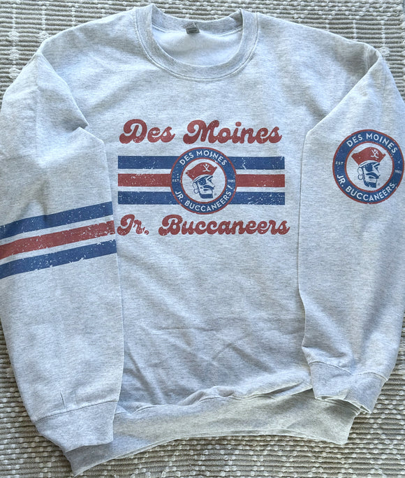 Jr Buccaneers retro ash grey sweatshirt