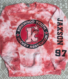 Kirkwood red dyed sweatshirt