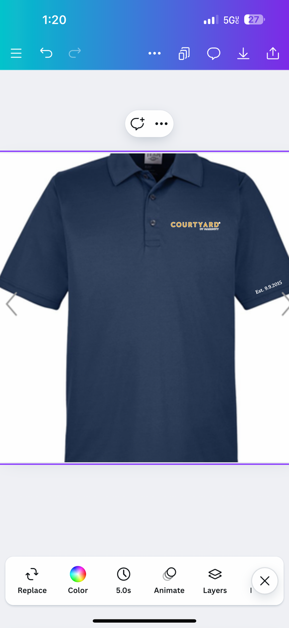 10 year anniversary performance polo