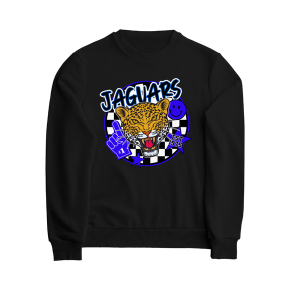 PTO Jaguars checker crewneck