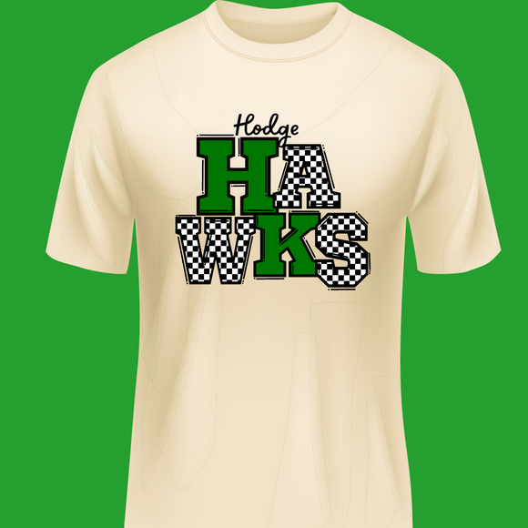 Hawks checkered tshirt