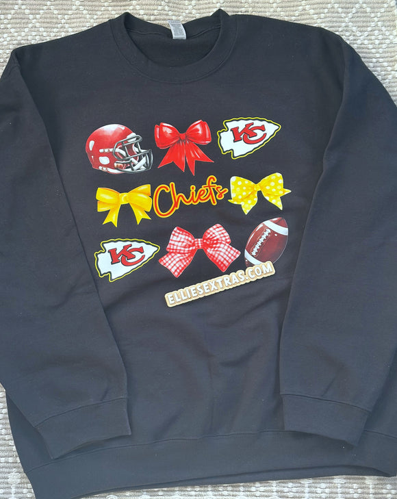 Coquette kc black CREWNECK