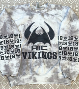 Vikings charcoal dyed sweatshirt