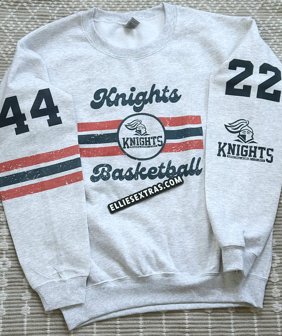 Retro knights grey sweatshirt