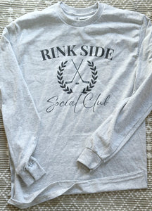 Rink side social club long sleeve T Shirt