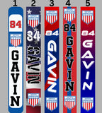 Single hockey stick sticker