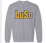 Custom mascot printed cardigan cut grey sweatshirt