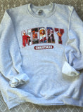 Merry Christmas pick your movie crewneck sweatshirt