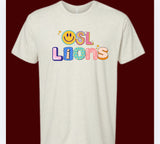 OSL lions fun font tshirt