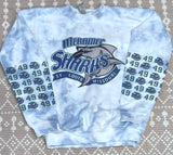 Sharks bleached number sleeves sweatshirt