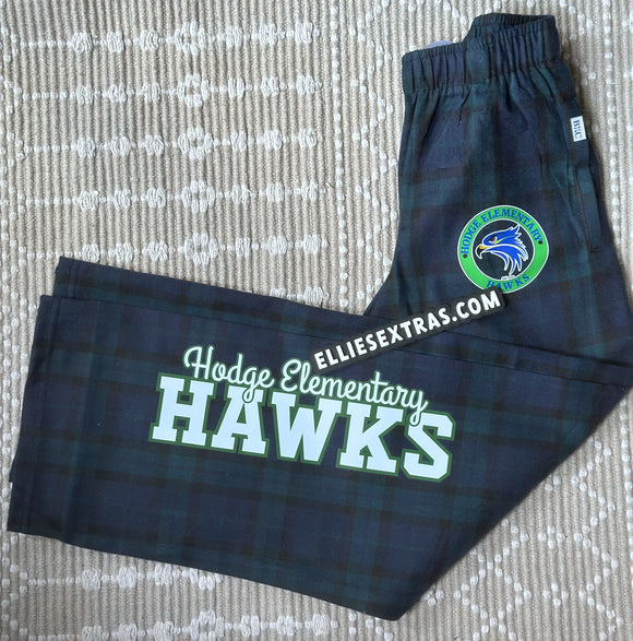 Custom plaid flannel pajama pants