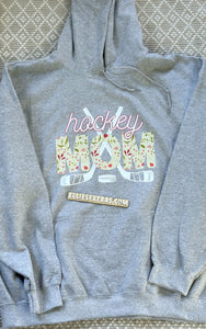 Sport Grey hockey mom hoodie