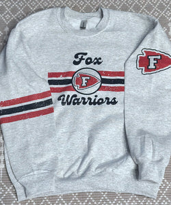 Retro Fox Warriors grey sweatshirt