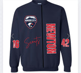 Scouts cardigan cut navy sweatshirt