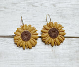 Sunflower earrings