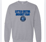 Custom little sister biggest fan crewneck sweatshirt